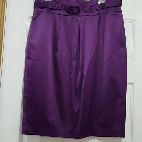 Spiegel Dresses & Skirts - Spiegel purple Satin Skirt...size 14